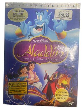 Disney Aladdin Platinum Edition 2-Disc Special Edition DVD With Bonus Features